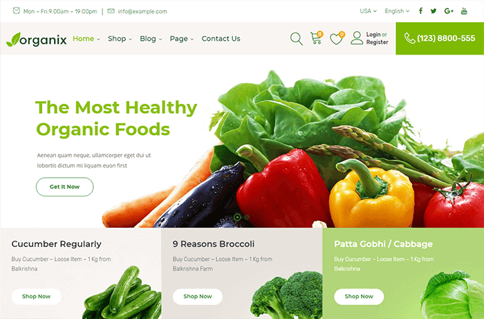 Organix: A Refreshing WordPress Webshop Theme