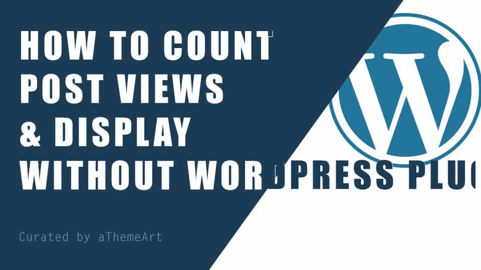 wordpress post views count without plugin