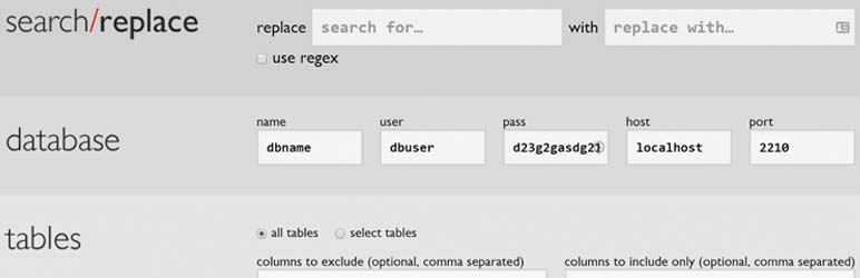 Better Search Replace