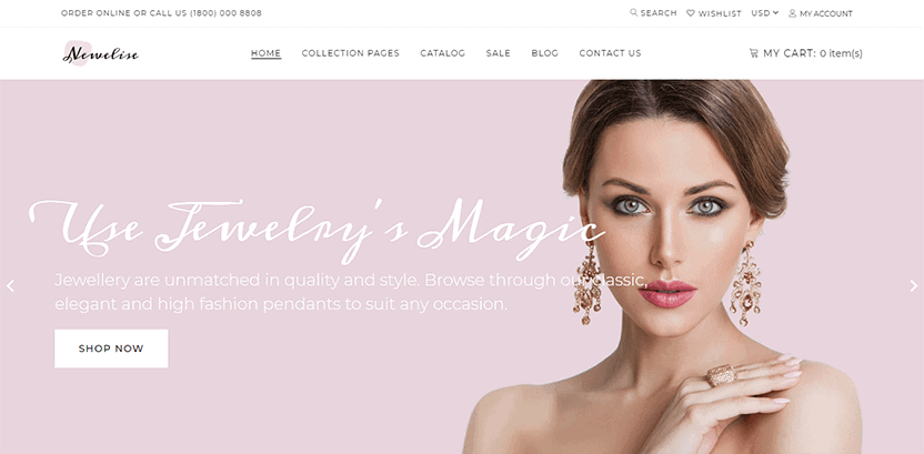 The 10 Best Eye Catching Shopify theme for jewelry, Cosmetic