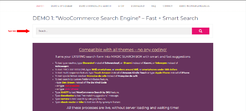 WooCommerce Search Engine