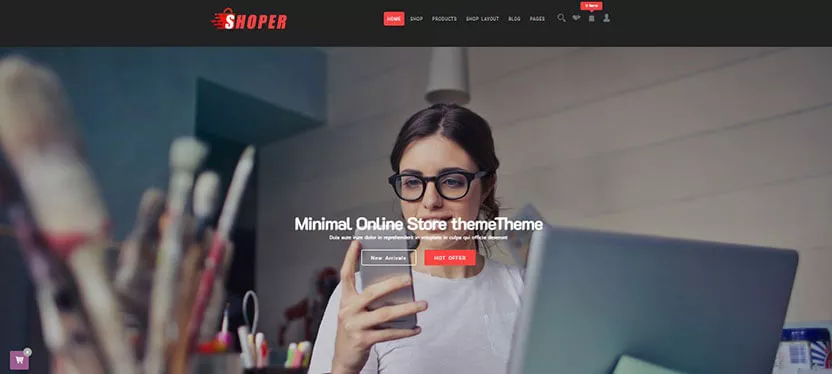 Shopper is a Simple and Unique WordPress Theme