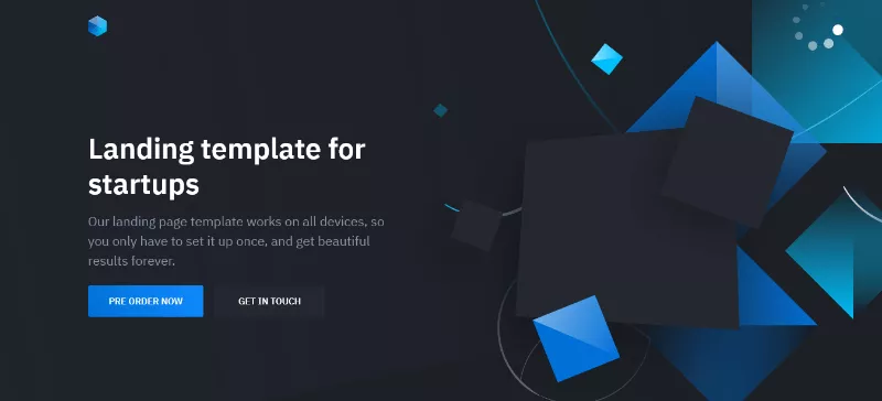 A Startup Company Website Template