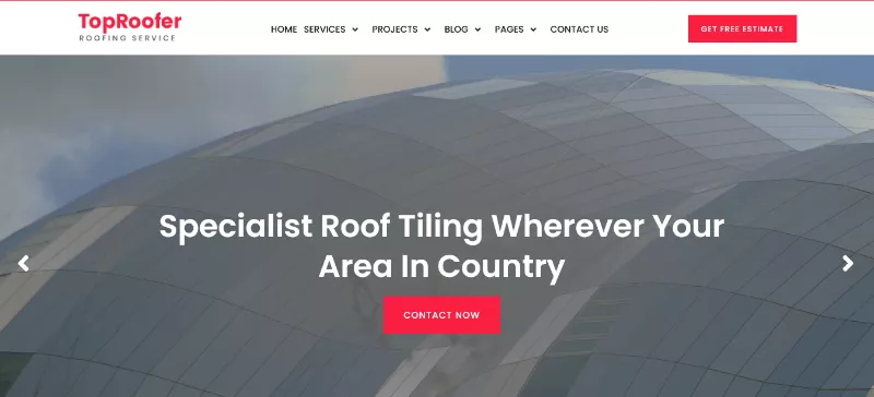 Roofing By Ease Template