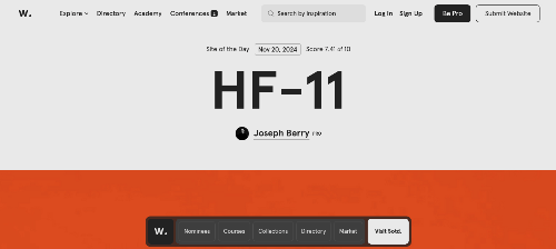 Awwwards a website design inspiration site
