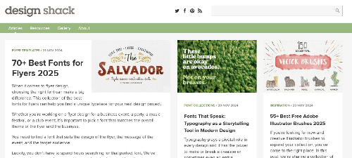 Design Shack: Discover Fresh Web Design Inspiration