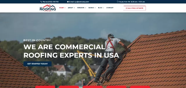 Divi: A multipurpose Roofing Website Template