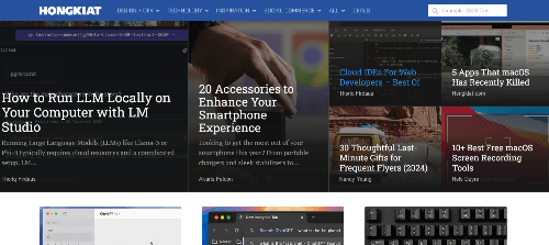 Discover Web Design Trends at Hongkiat