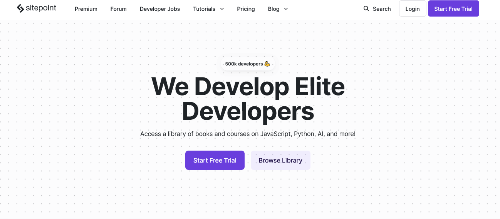 Learn Web Design and Development at SitePoint