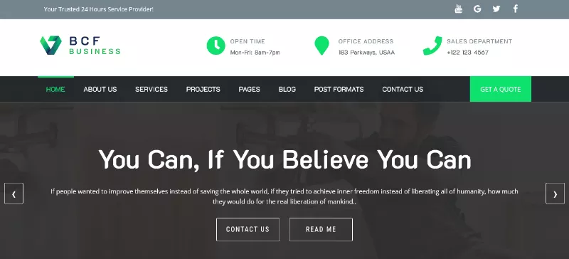 BCF: Elegant and Refined Multipurpose Site Template