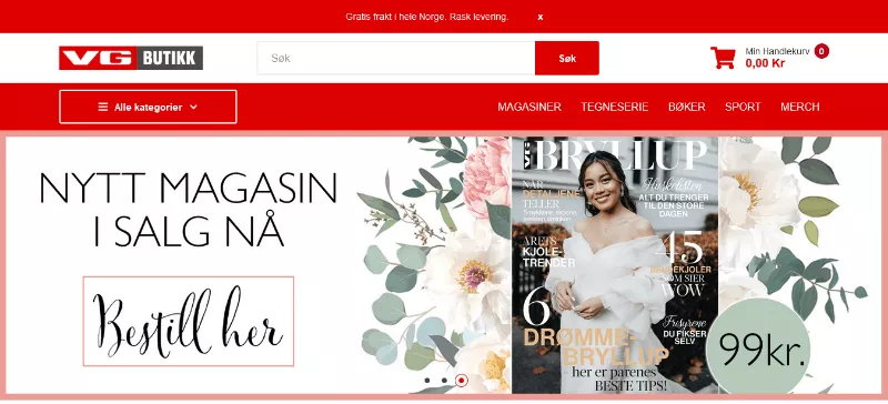 VG Butikk: A Shopify Store Example for Inspiration