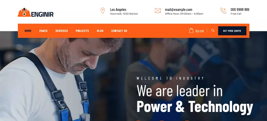 Enginir: A Creative Oil and Gas WordPress Theme