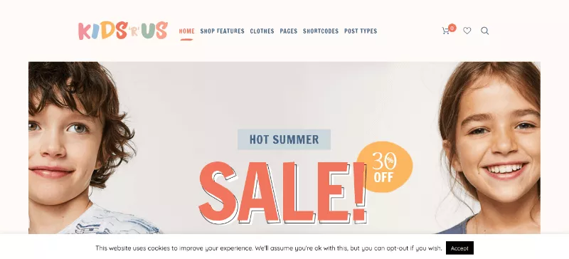 Kids R Us A Interactive Toy Shop WordPress Theme