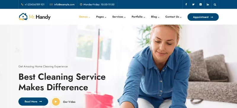 MrHandy: A Sleek Minimal Maintenance Website Template