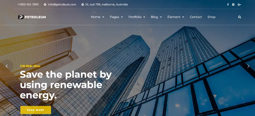 Petroleum: A Simple Oil and Gas Template