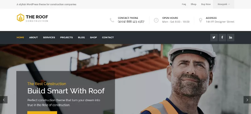 Roof: A Stylish Building Contractor Templates