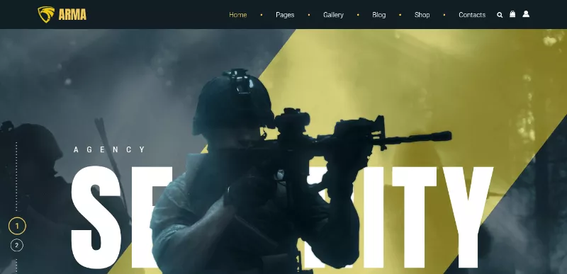 Arma: An Elite Security Company Website Template