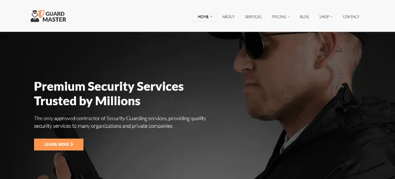 Guard Master: A Contemporary Guardian Website Design