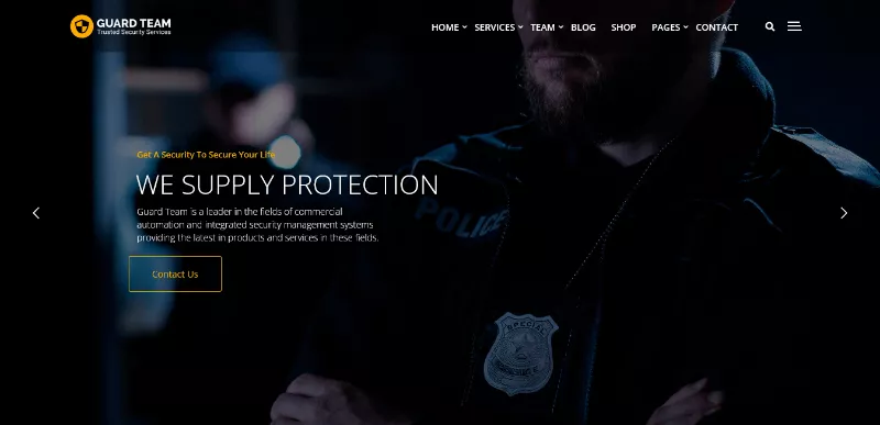 Guard Team: A Functional Bodyguard Website Template