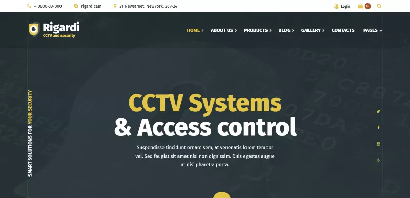 Rigardi: A Choicest Secure Business Website Template