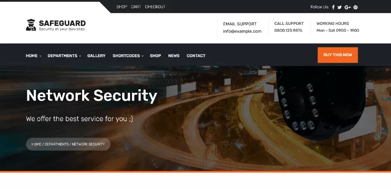 Safeguard: A Safety Guard Website Layout