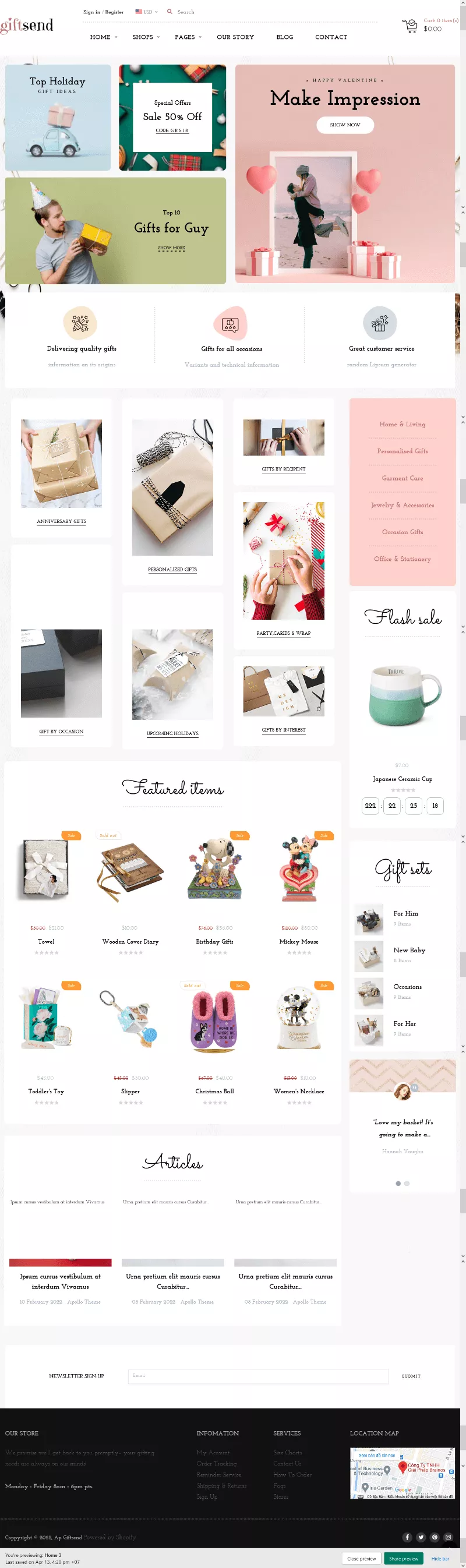 Ap Giftsend a Shopify Candles Themes
