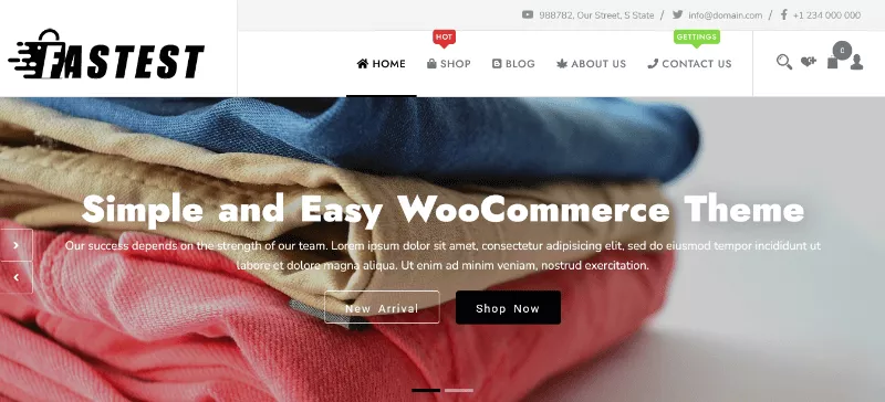 A Clean Dress Shop WordPress Theme
