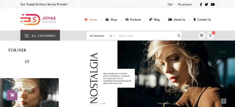 Joyas: An Elegant Clothing eCommerce Website Template