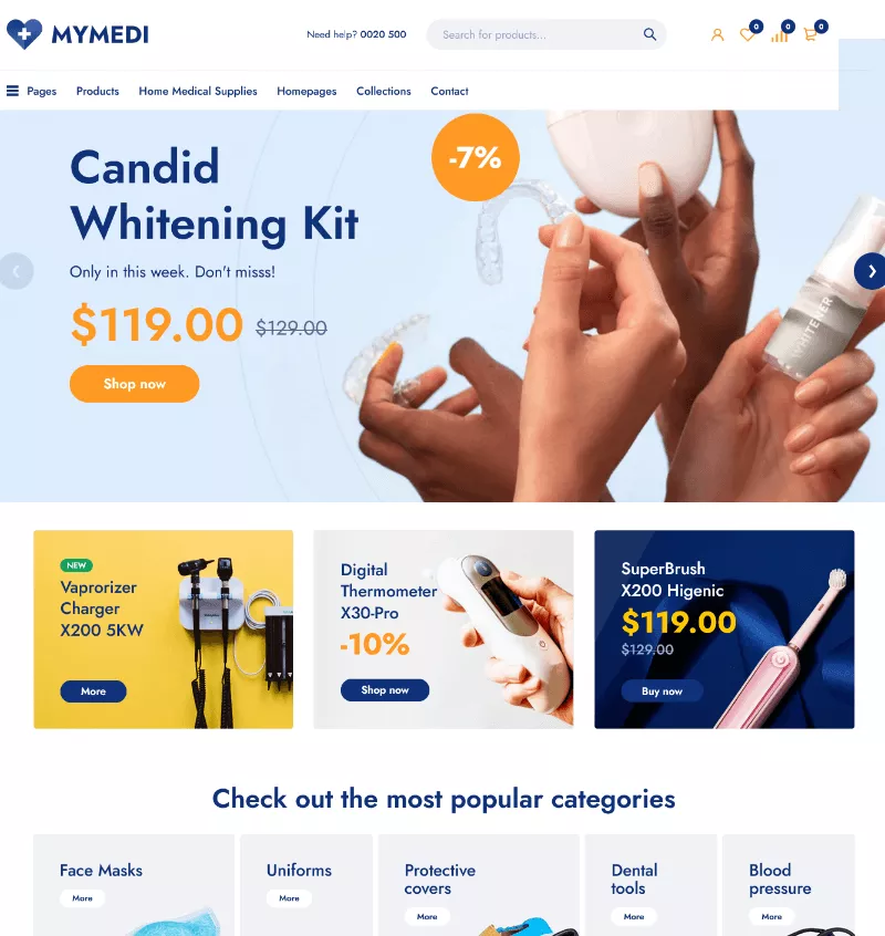 MyMedi: A Drugstore Website Template