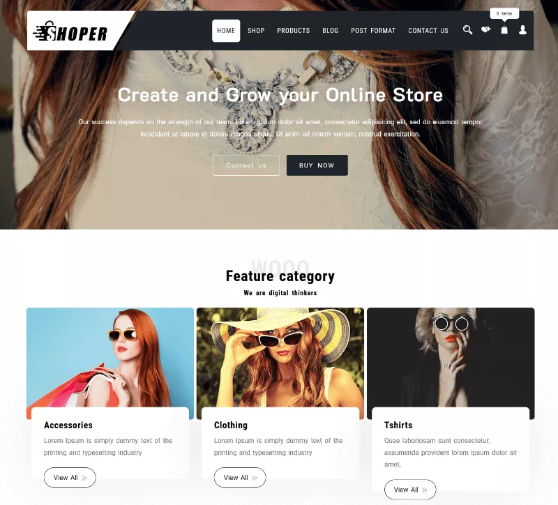 Shoper: a Functional Website Designed for Merchants