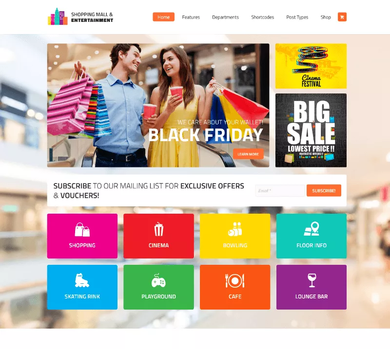 Shopping Mall: A Bulk Store Website Template