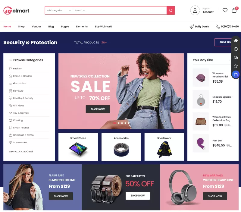 Wolmart a Premium Wholesale WordPress Theme