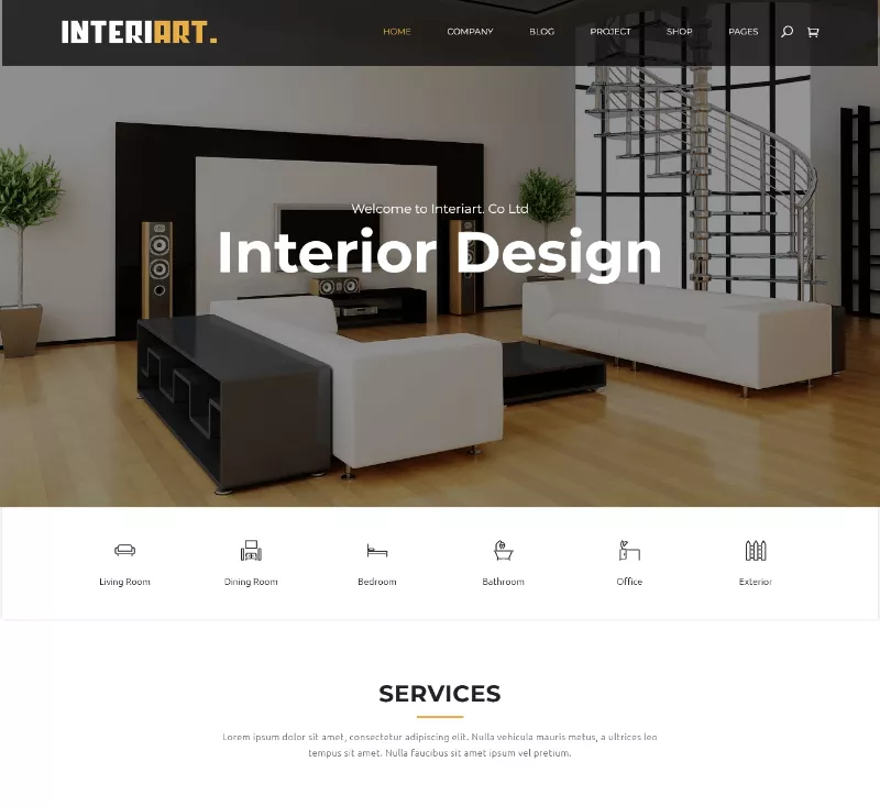 InteriArt A Starter WordPress Furniture Theme