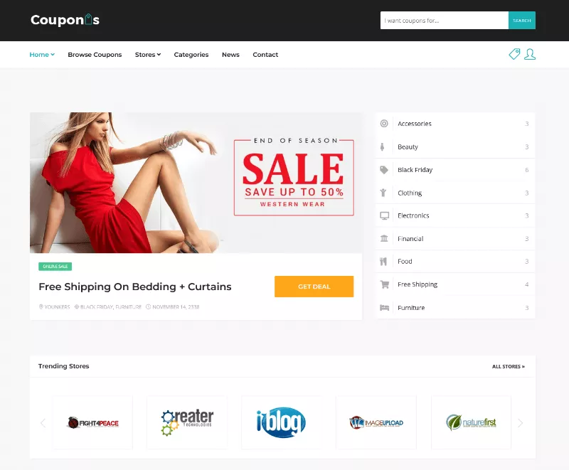 Couponis is a Stylish Price Comparison Site Template