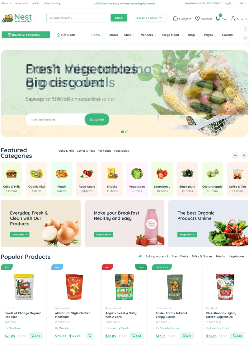 Top Best Supermarket Wordpress Themes For Online Presence