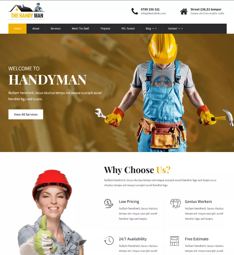 SKT Handyman By SKT Themes