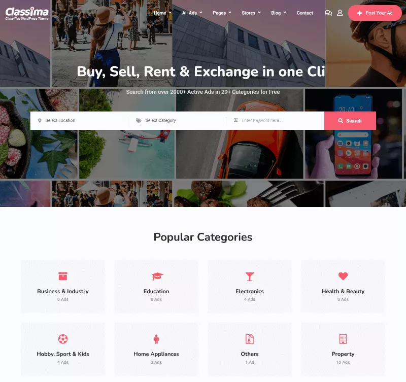 Classima By RadiusTheme