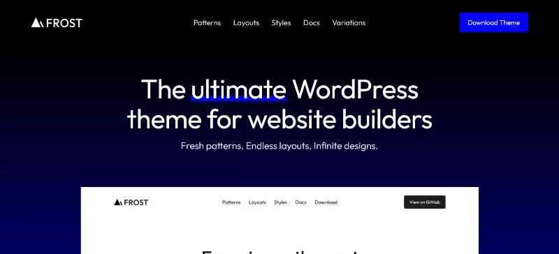 Frost is a consultant WordPress theme