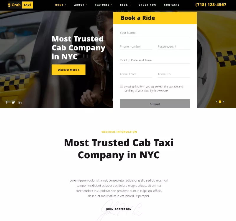 Grab Taxi by axiomthemes