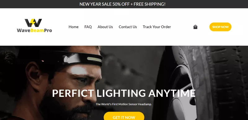 WaveBeamPro a Good Example of Shopify Store