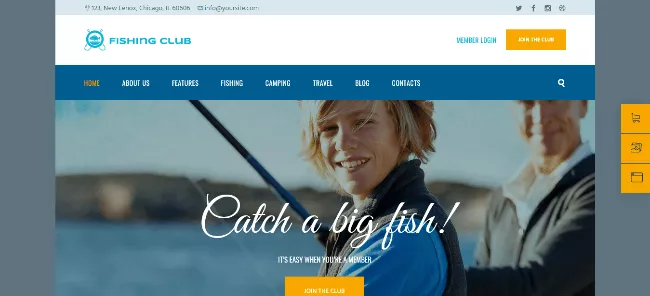A hunting WordPress theme