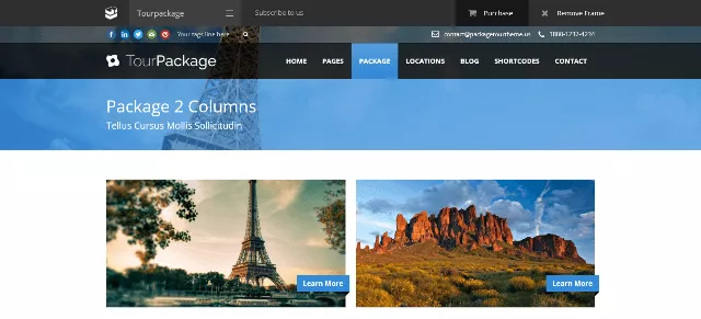 Tour Package is best hunting WordPress theme