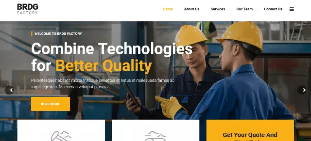 Bridge Professional Windows and Doors WordPress Theme