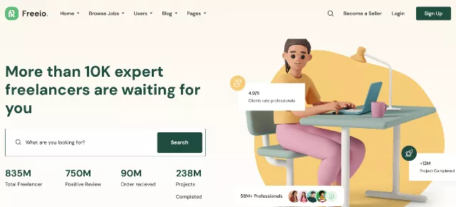 Unveiling Freeio: Your Freelance Marketplace WordPress Template