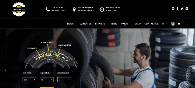 Wheels & Tires WordPress theme