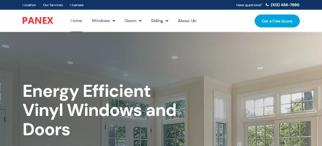 Panex: A Downright Windows and Doors WP Theme