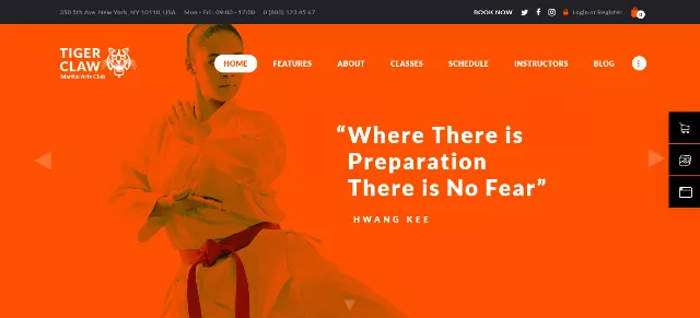 Tiger Claw Karate WP Template