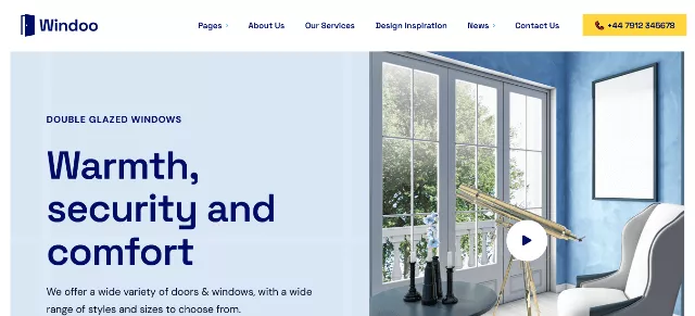 Windoo Windows and Doors Website Template