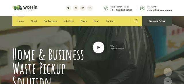 Wostin: A Clean and Sustainable Business Template
