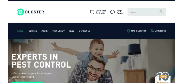 BugsterPest: An Outstanding Pest Control Website Theme